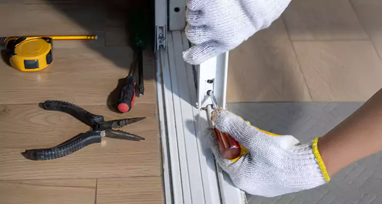 Backyard Sliding Door Track Repair in Parkland, FL